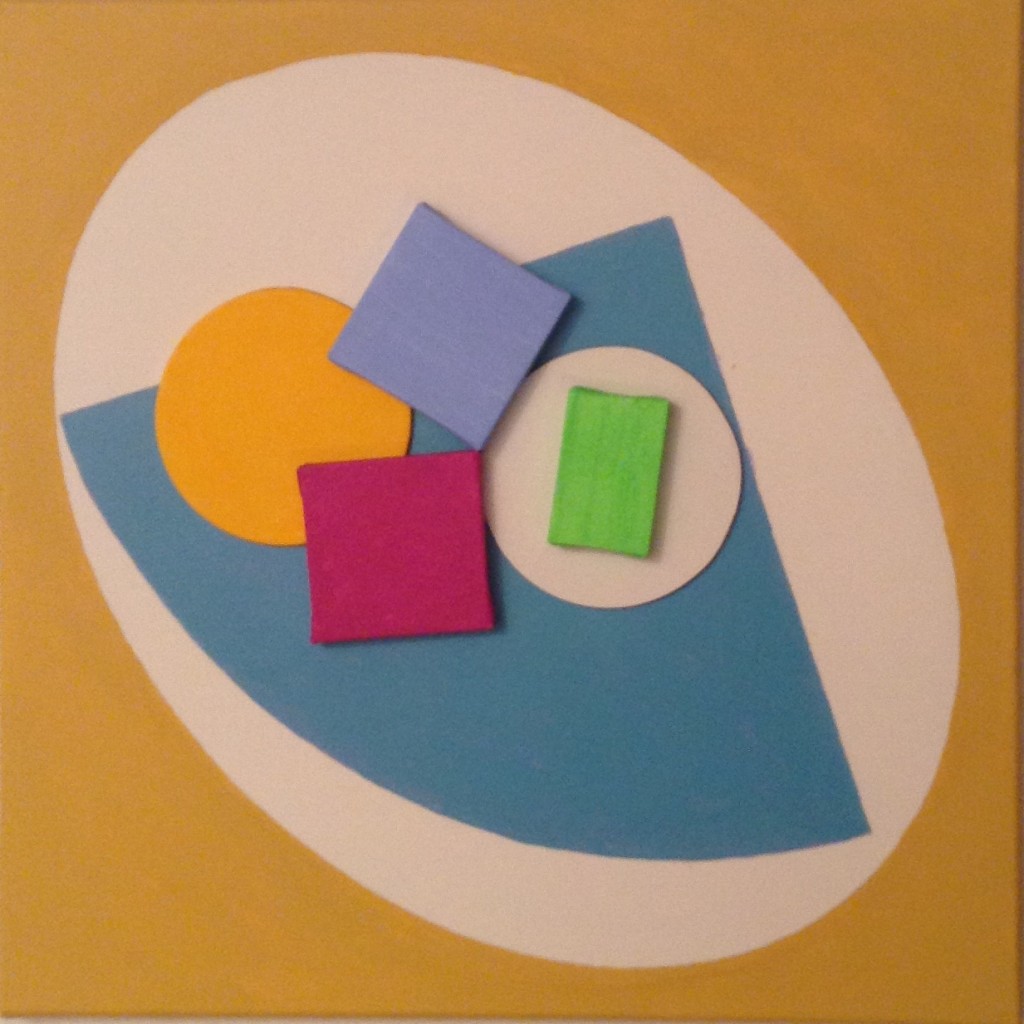ovaal in vierkant, 2015 (acryl op linnen, 40 x 40 cm)