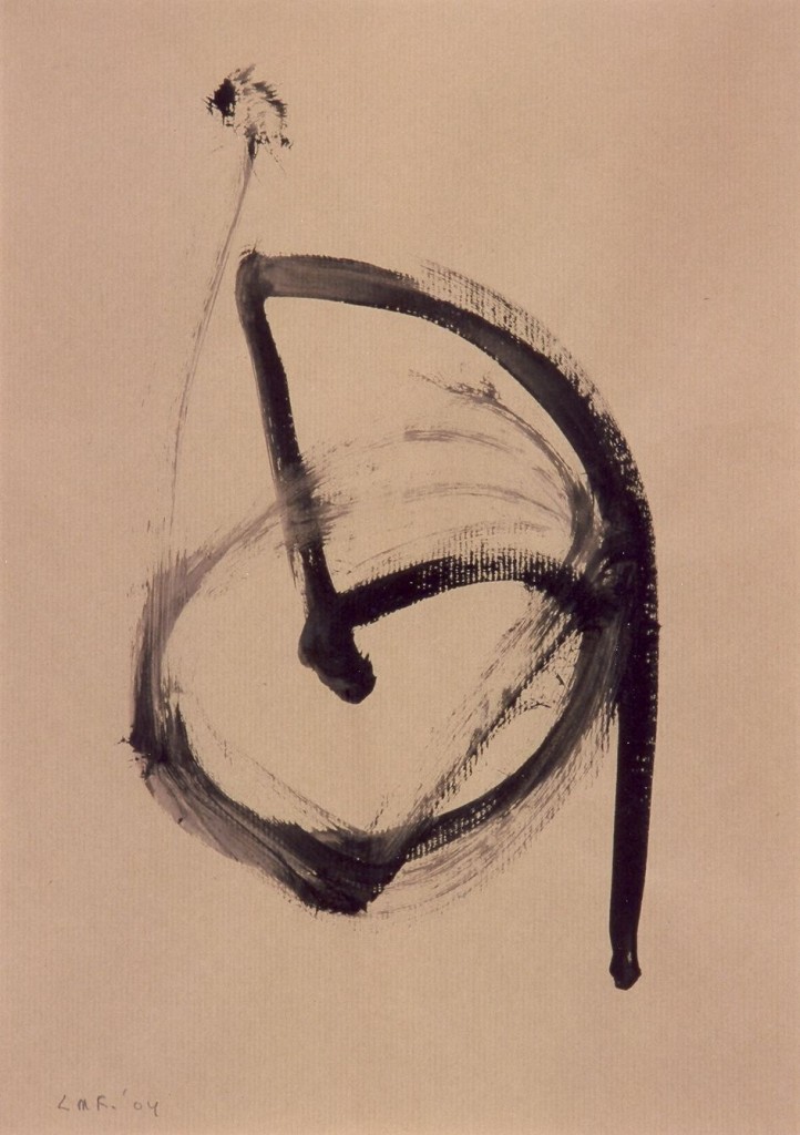 zonder titel, 2004-06 (tekening op pakpapier, 49 x 35 cm)